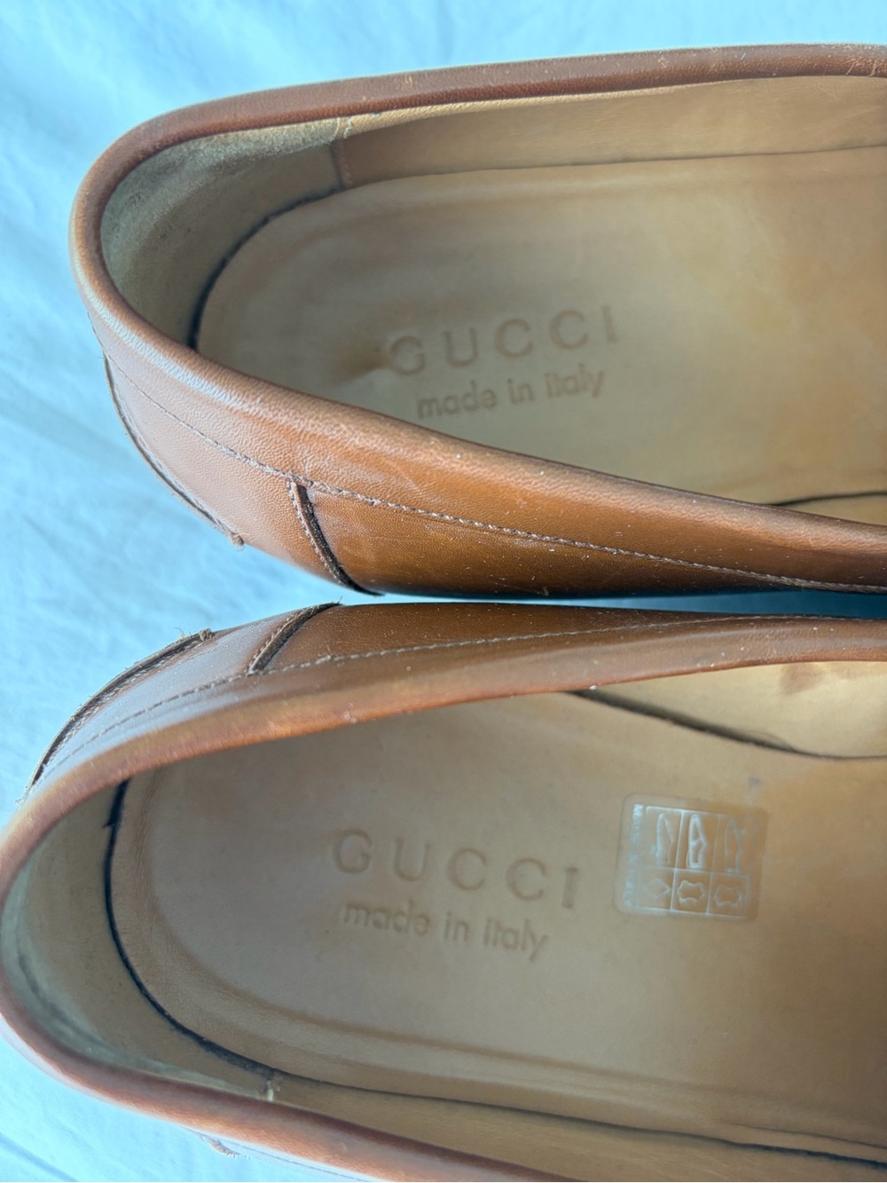 Gucci Brown Leather Slip-On Loafers with Red & Green Web Accent - Picture 9 of 9